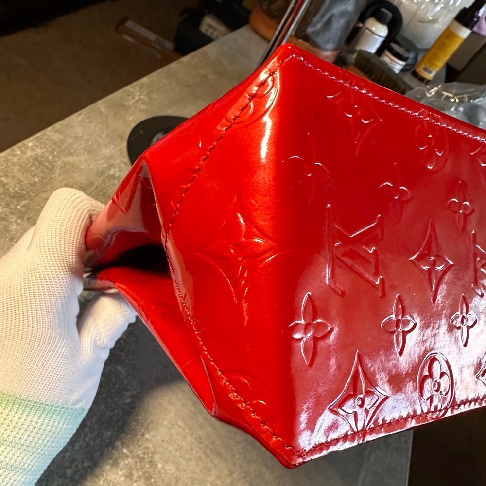 Louis Vuitton Reade PM Red Vernis monogram vintage bag - Picture 10 of 15